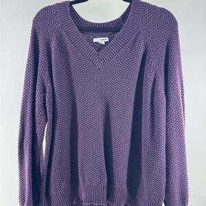Sonoma Women's V-Neck Sweater in Rich Purple